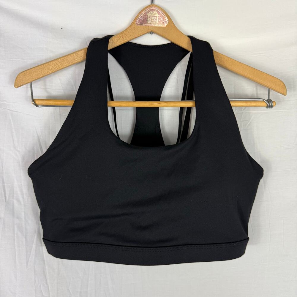 Fabletics Kessler Medium Impact Sports Bra Large Black BA2043735 - Picture 2 of 9